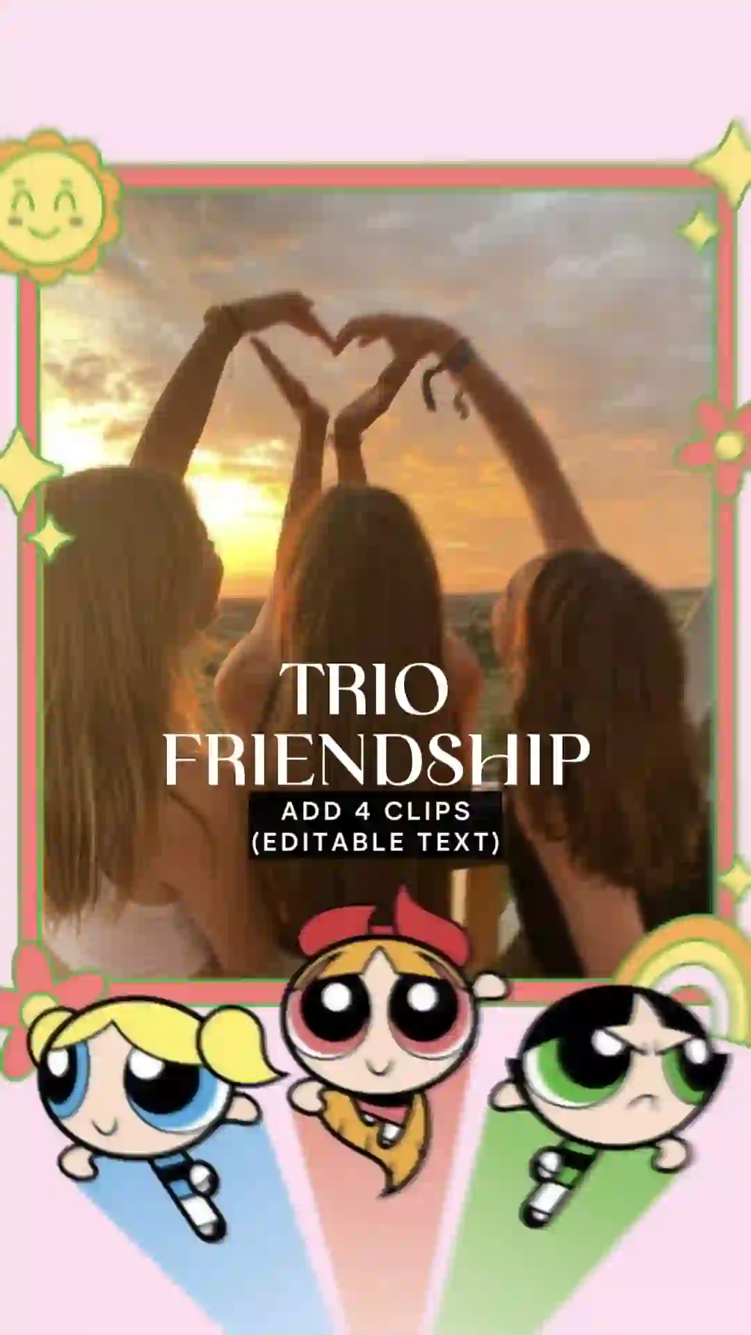 power-puff trio - Power Puff Girls AI CapCut Templates CapCut Template